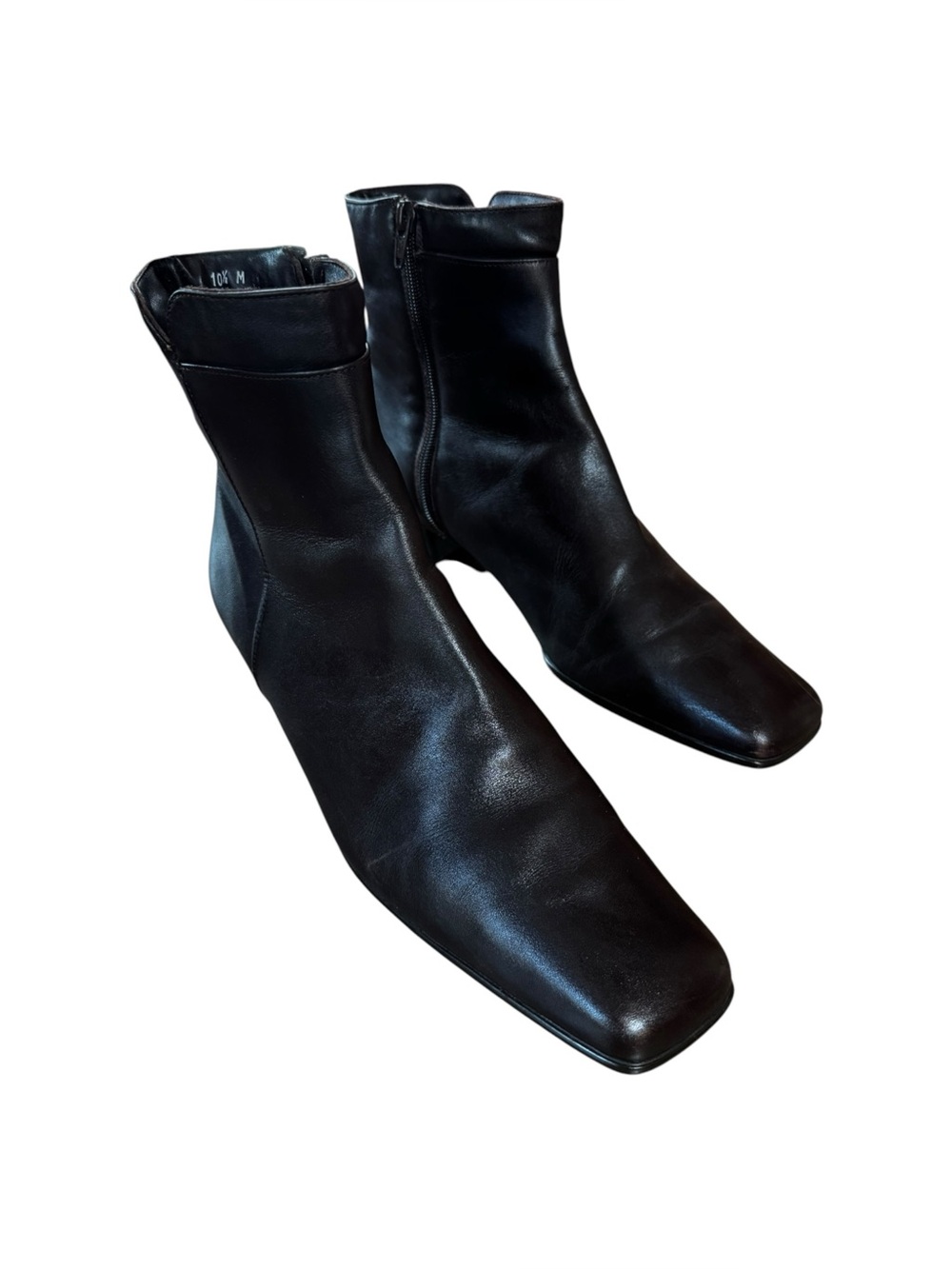 Women Sesto Meucci Size 10.5 Brown Supple Leather Side Zip Heeled Boots/Booties
